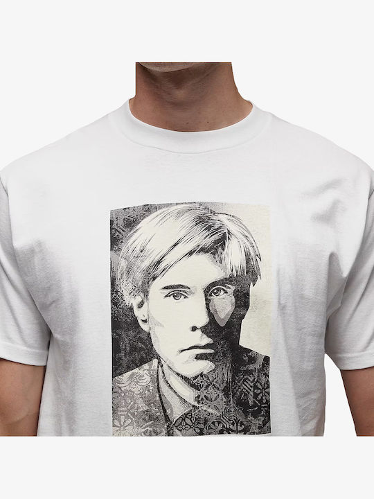 Herrenblusen Kurzarm T-Shirt Weiß