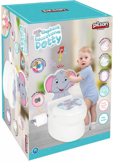 Pilsan Potty Bowl Chick with Music, Sounds & Lid White up to 25kg