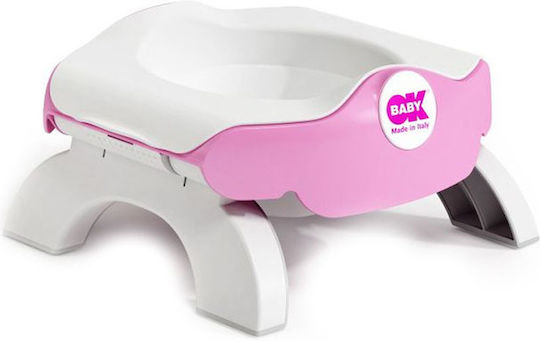 OK Baby Potty Portabil Roady 2 in 1 Roz