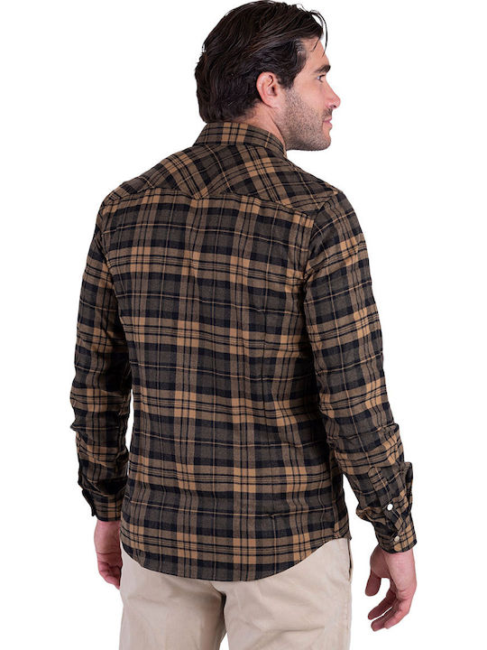 Langärmlig Hemd Geprüft Checkered