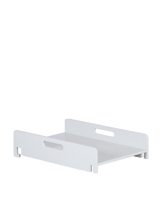 Casababy Σκληρή Αλλαξιέρα Smart από Ξύλο White για Κρεβάτι 44x82cm