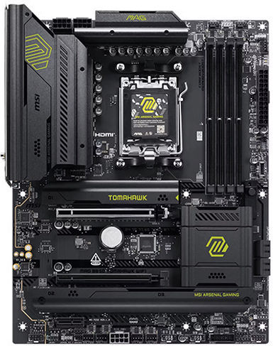 MSI MAG B850 TOMAHAWK WIFI Motherboard ATX with AMD AM5 Socket