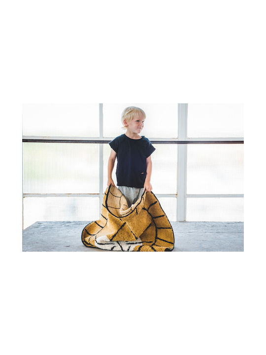 Tapis Petit Lion Детско килимче Кафяв Кръгло с диаметър 100см