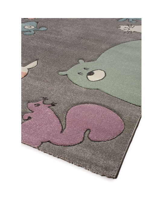 Viokarpet Yolo Kids Rug Gri 160x230cm