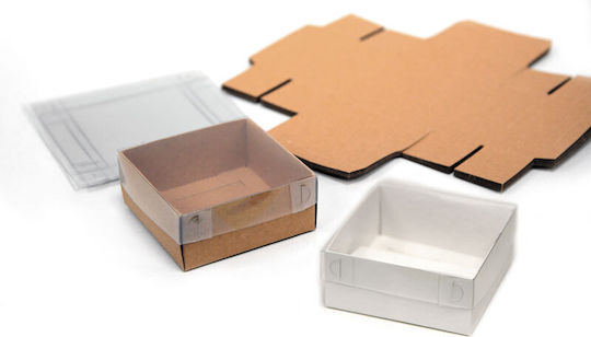 Paperpack Net Box Basteln Papier Weiß 12Stück