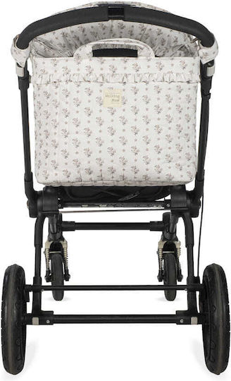 Walking Mum Чанта-Превъртачка За Рамо/Ръчна Botton Flowers Бежова 44x29x12см
