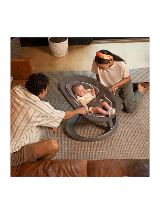 Nuna Χειροκίνητο Relax Μωρού Leaf Grow Granite για Παιδί έως 60kg