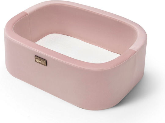 Hanah Home Wiege mit Matratze Pink-Silver