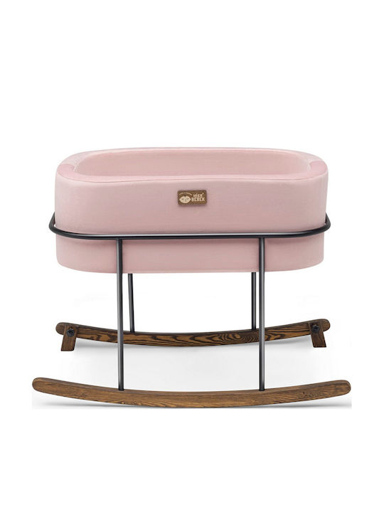 Hanah Home Λίκνο με Στρώμα Pink-Black