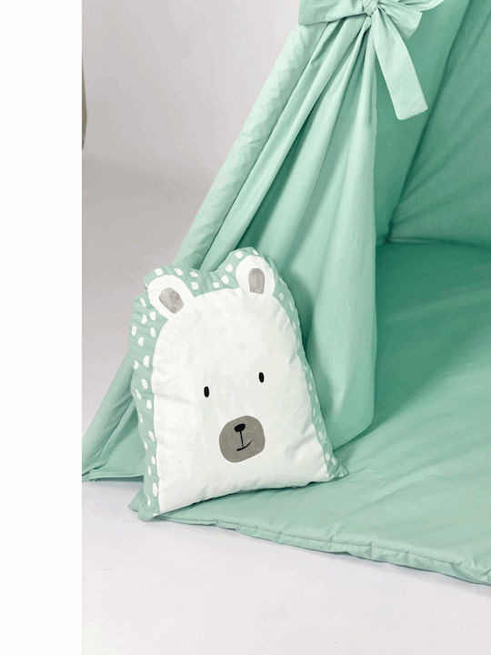 Velvet White Kinderzelt Indisch Polar Bear Grüne