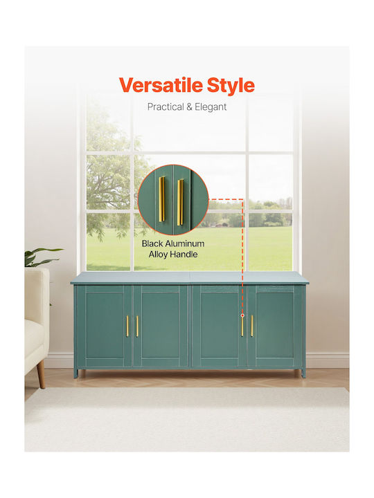 Wooden Sideboard Blue