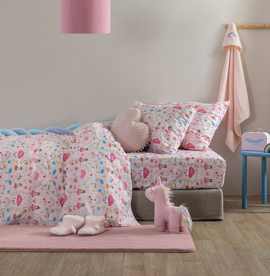 Palamaiki Duvet Crib Cotton My Kingdom Pink 110x150cm