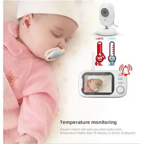 VB603 Pro 2024 Wireless Baby Monitor with Camera & Screen 3.5" , Two-way Communication & Lullabies