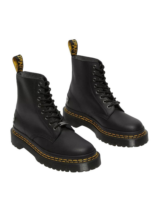 Bex Double Stitch Black Boots