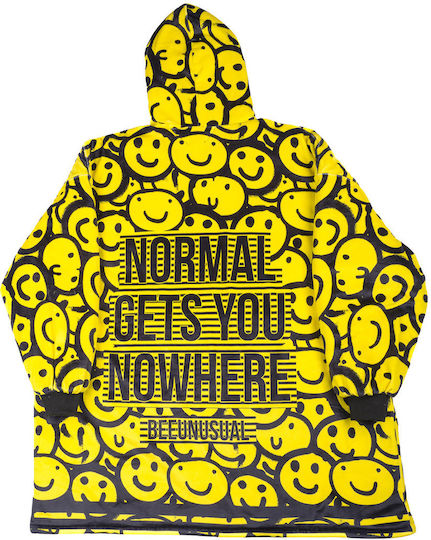 Bee Unusual "bee Fxxxing Unusual" Hooded Poncho Blanket Junior Multicolour