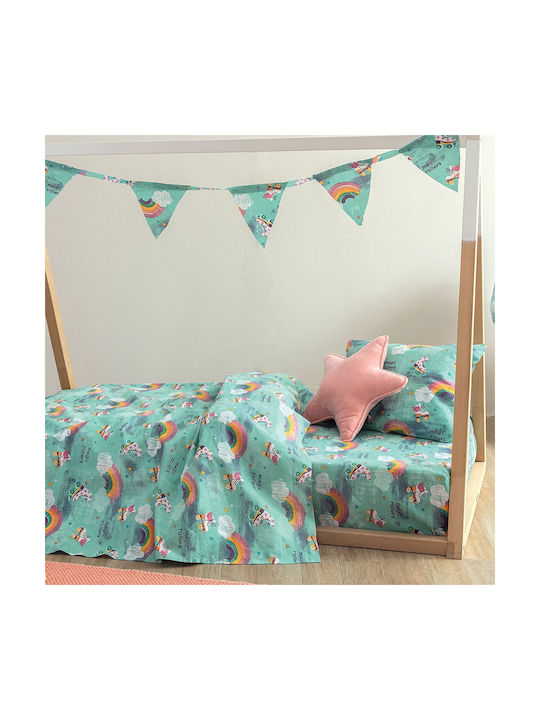 Palamaiki Kids Duvet Single My Kingdom Light Blue 160x240cm