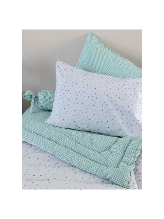 Palamaiki Kids Cotton Pillowcase Set 52x72cm Turquoise