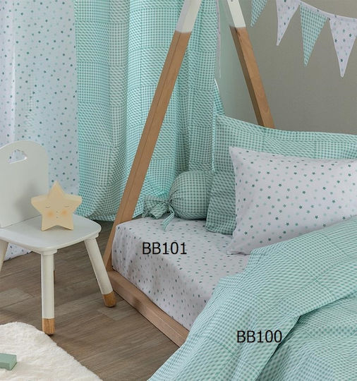 Palamaiki Set Fete De Pernă Pentru Copii Din 100% Bumbac 52x72cm Turcoaz