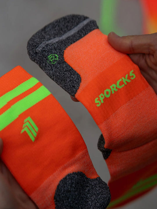 Sporcks Running Κάλτσες Πορτοκαλί 1 Ζεύγος