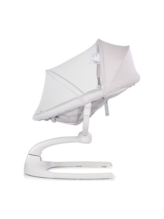 Chipolino Electric Relax pentru Bebeluși Leagăn cu Muzică Gri pentru Copil până la 9kg