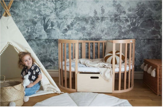 Waldin Cabriolet Patut Oval Evolutiv Bej Cu Saltea