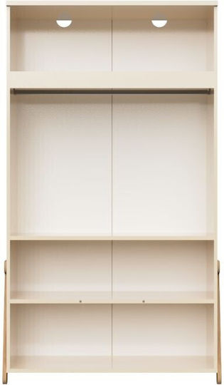 Two Door Wardrobe Khaki 106x54x180cm