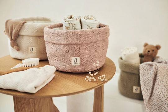 Jollein Changing Table Basket Grain Knit Pink Wild Rose 580-001-67065