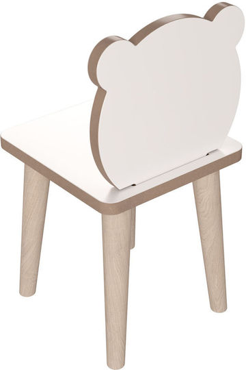 Kinderschreibtisch aus Melamin Weiß 90x42x50cm