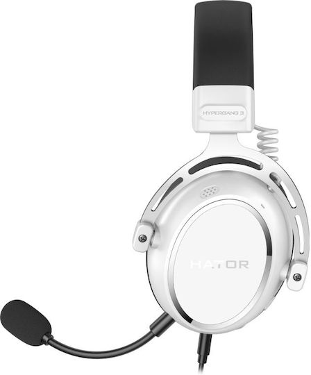 HATOR Hypergang 3 Over Ear Gaming Headset με σύνδεση 3.5mm Λευκό for Nintendo Switch / PC / PS4 / PS5 / XBOX