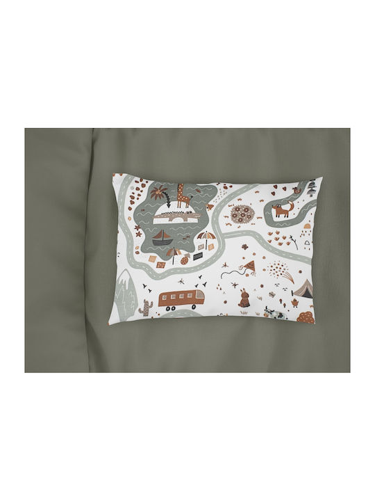 Dimcol Baby Cotton Pillowcase Multicolour 45x35cm
