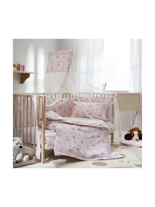 Vesta Home Σετ Βρεφική Παπλωματοθήκη με Μαξιλαροθήκη Lambi Ανευ 120x160εκ.