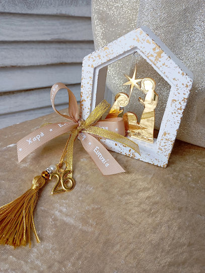 By Anastasia's Art Creations Tischplatte Glücksbringer Startseite Weiß Keramik 1Stück