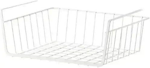 SDS Küchen-Organisationsregale Metallisch in Weiß Farbe 26x40.5x13.5cm
