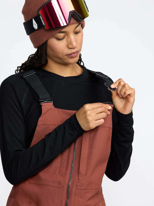 Volcom Swift H1352606-HEN Γυναικεία Σαλοπέτα Σκι & Snowboard Καφέ