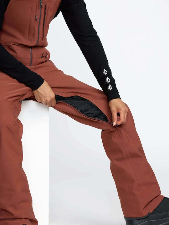 Volcom Swift H1352606-HEN Γυναικεία Σαλοπέτα Σκι & Snowboard Καφέ