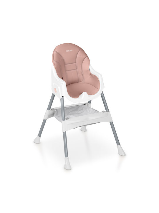 Ricokids Mani Baby Hochstuhl 3 in 1 Mit Höhenverstellbar Rosa