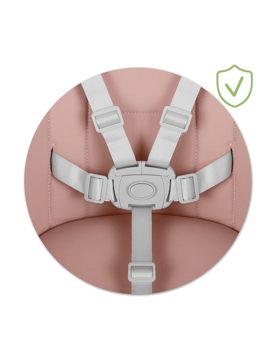 Ricokids Mani Baby Hochstuhl 3 in 1 Mit Höhenverstellbar Rosa