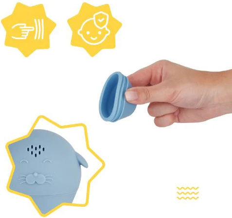 Badabulle Set aus 4 Silikon-Badesprinklerspielzeugen