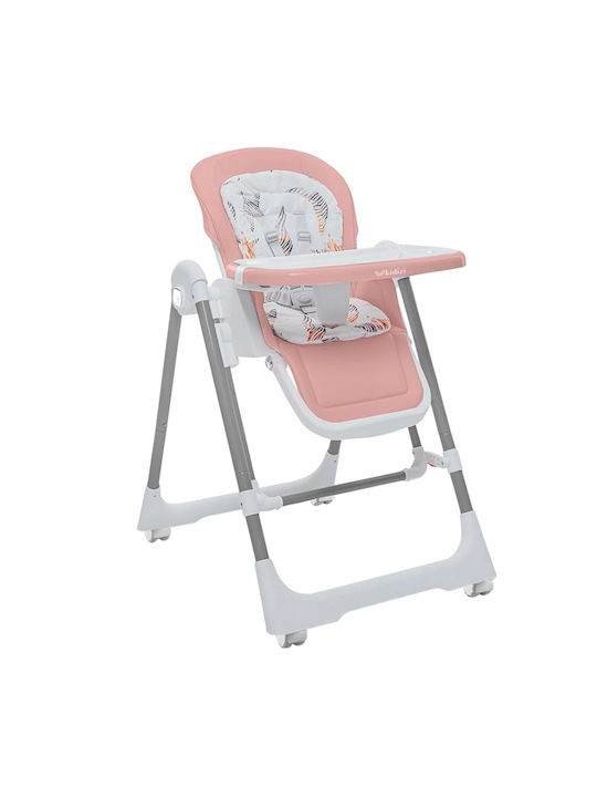 Kidizi Swingy Klappbarer Baby Hochstuhl 2 in 1 Rosa
