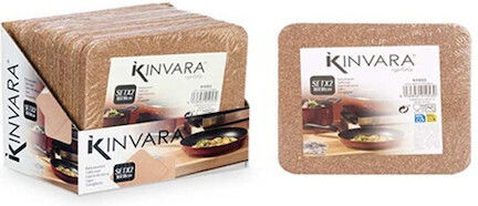 Atmosphera Cork Placemat Beige 18x18cm