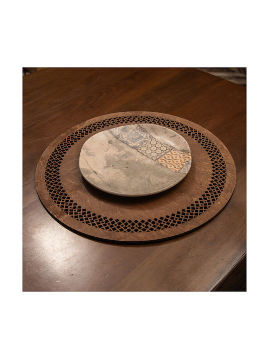 Hermia Σουπλά Ξύλινο Καφέ 36x36cm 4τμχ Hermia Σουπλά Ξύλινο Καφέ 36x36cm 4τμχ