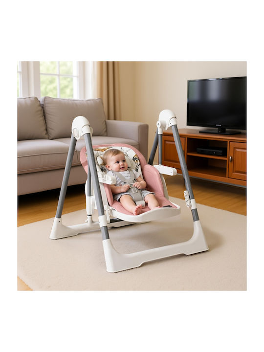 Kidizi Swingy Klappbarer Baby Hochstuhl 2 in 1 Rosa