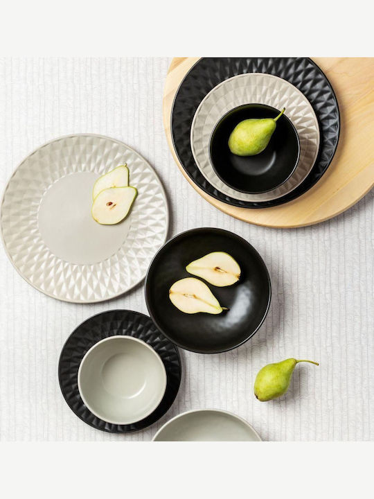 Nava Soho Classic Farfurie joasă Ceramică Negru cu Diametru 27cm