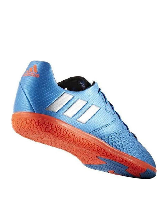 Messi 16.3 Kids Indoor Soccer Shoes Light Blue