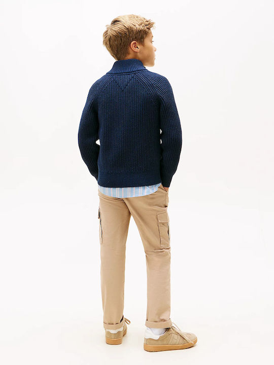 Kids Cardigan Cotton Dark Blue