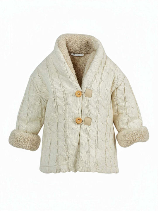 Kids Cardigan Knitted Ecru