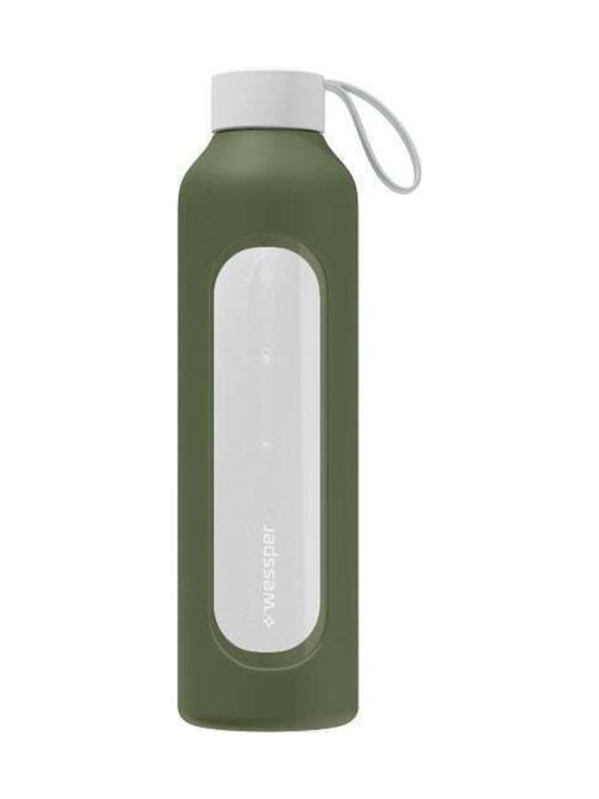 Wessper Bottle Water Glass with Screw Cap Blue 1000ml Wessper Bottle Water Glass with Screw Cap Blue 1000ml