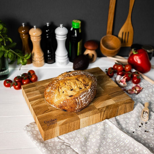 Creative Επιφάνεια Κοπής Ξύλινη Μπεζ 32x24cm