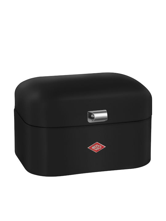 Wesco Ψωμιέρα Μεταλλική Μαύρη 28x21.5x17cm