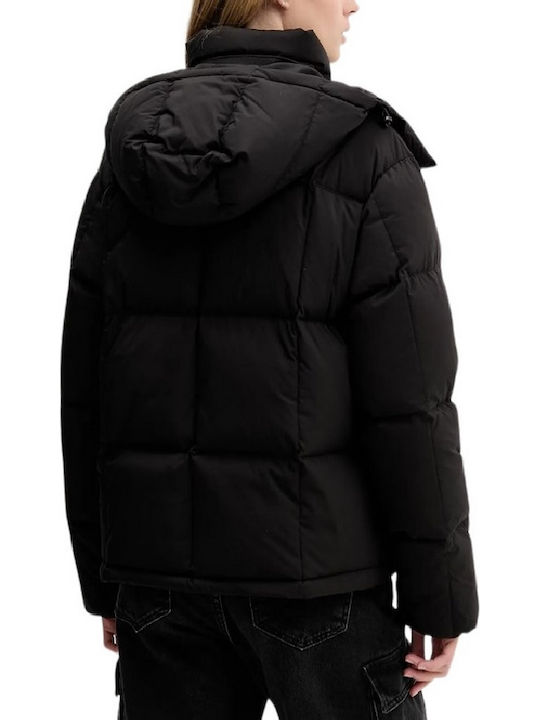 Alaska Kurz Damen Puffer Jacke Wasserdicht für Winter Black